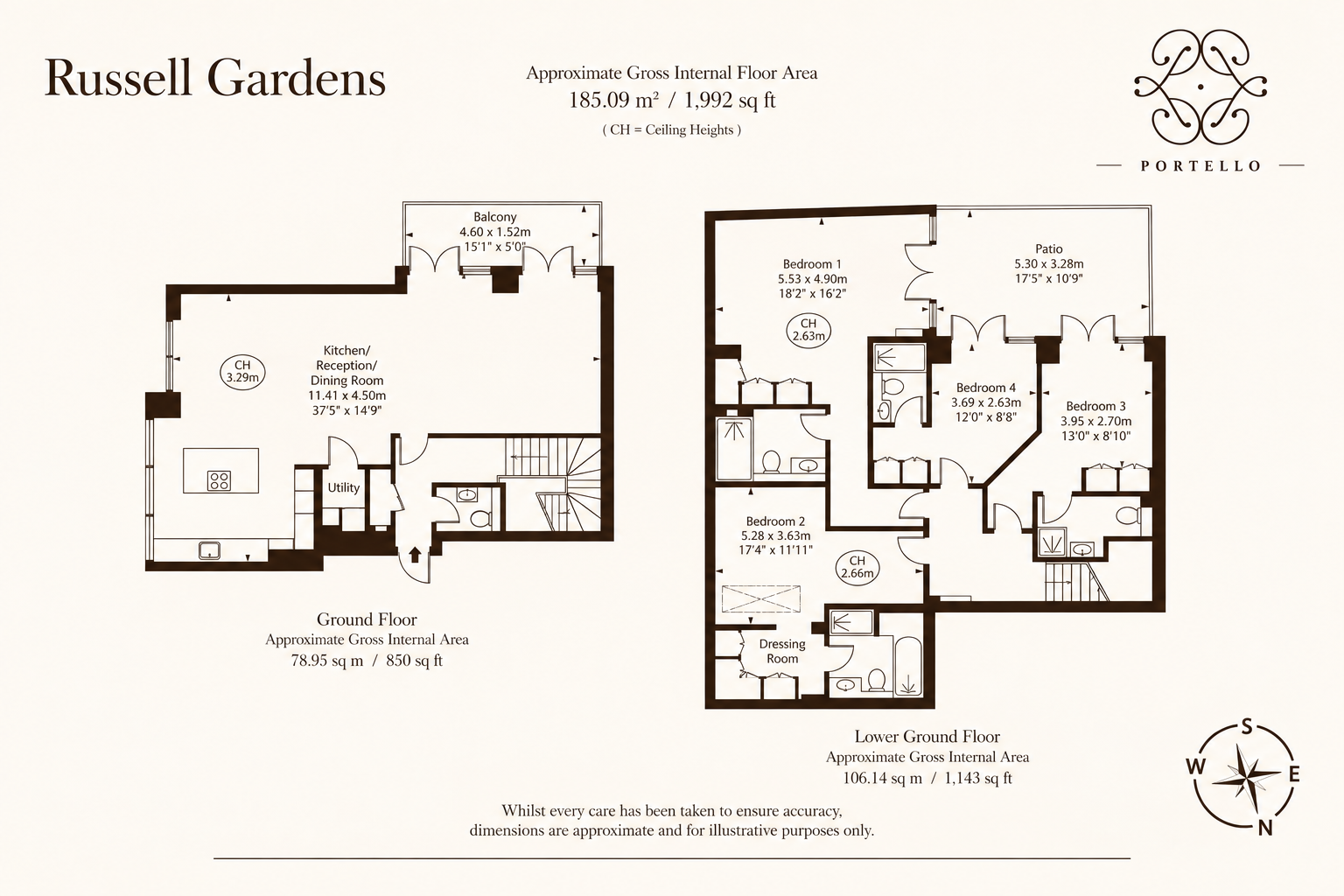 Apartment 002,, Russell Gardens, London floorplan