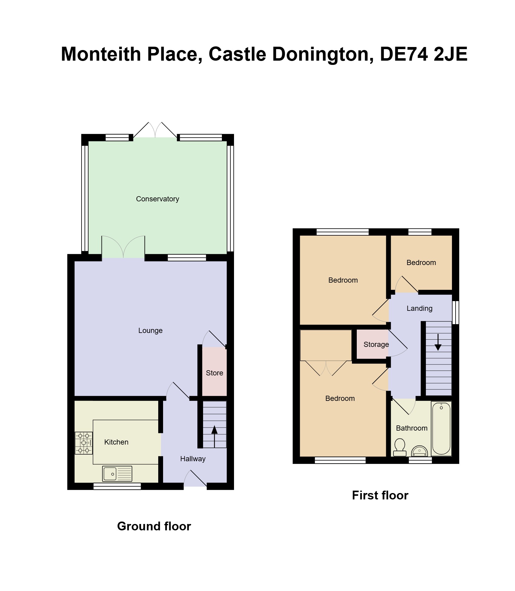 5, Monteith Place, Castle Donington floorplan