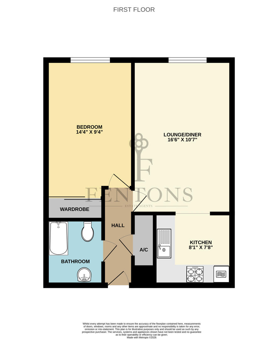 Flat 104, Frinton Lodge, The Esplanade, Frinton-on-Sea floorplan
