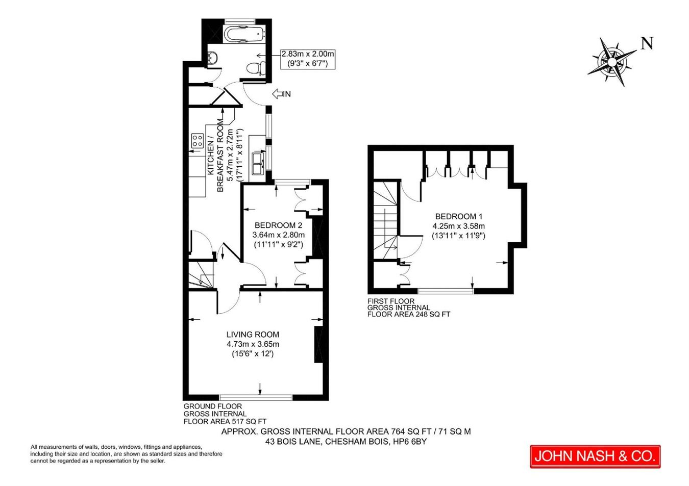 43, Bois Lane, Amersham floorplan