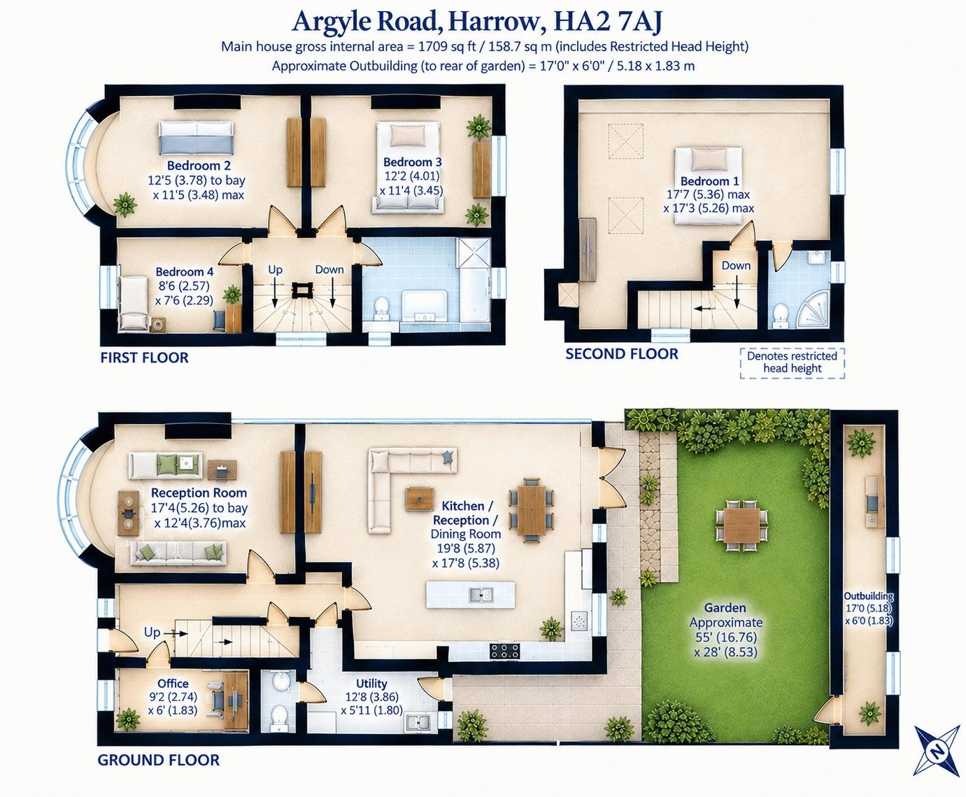 90, Argyle Road, Harrow floorplan