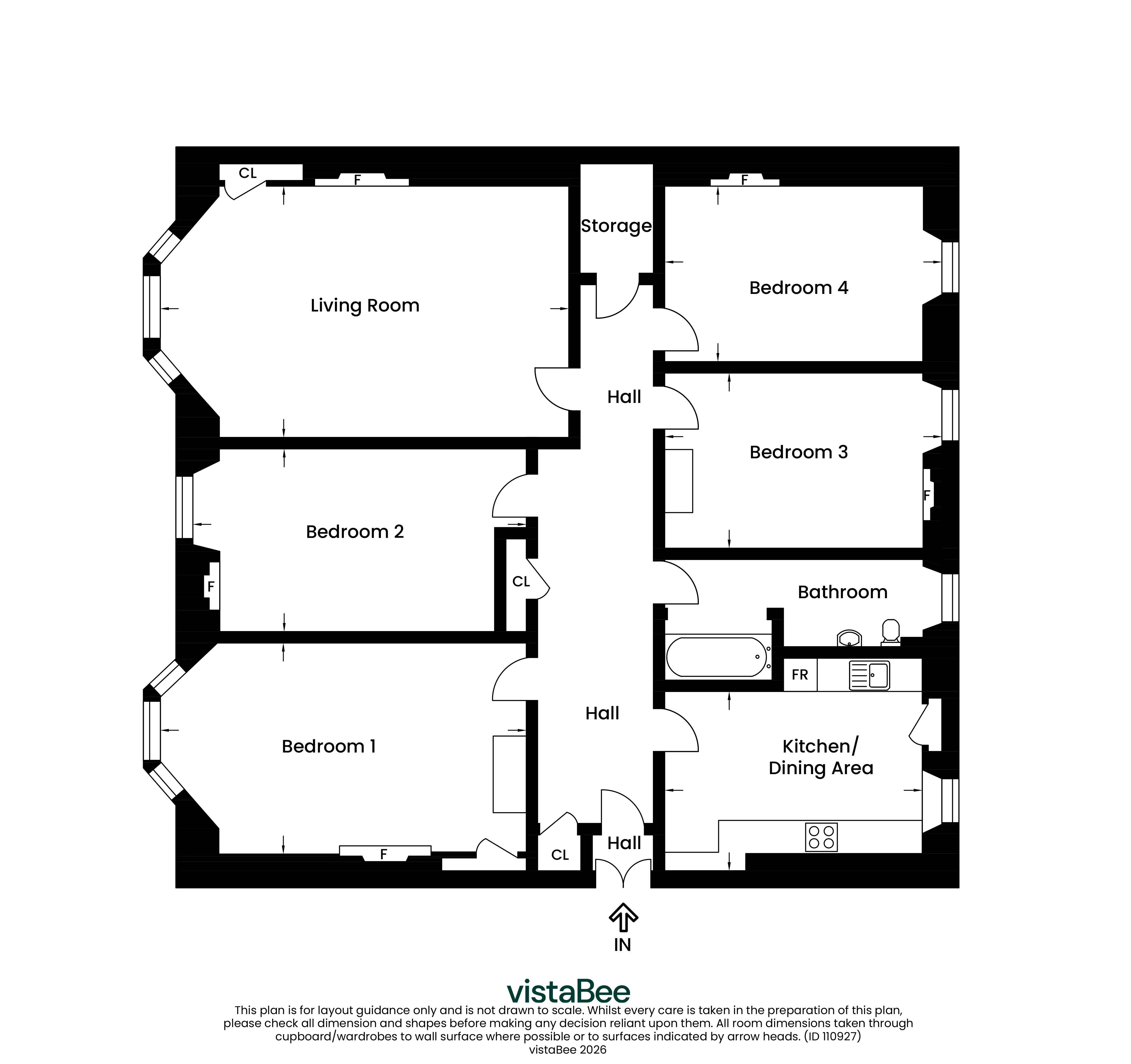 3/2, 34, Hillhead Street, Glasgow floorplan