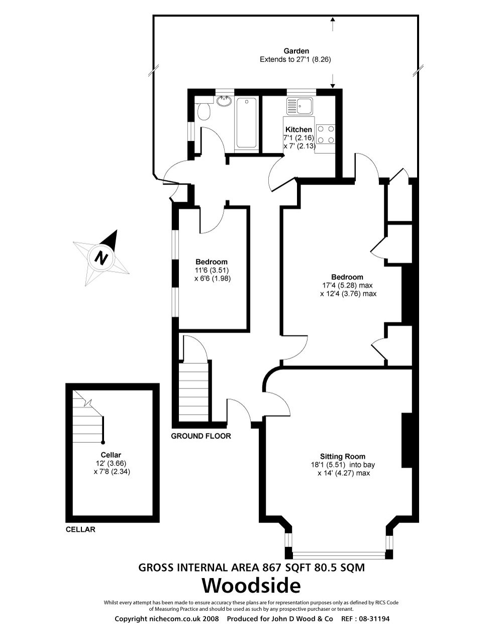 2 Bedrooms Flat to rent in 99 Woodside, London SW19