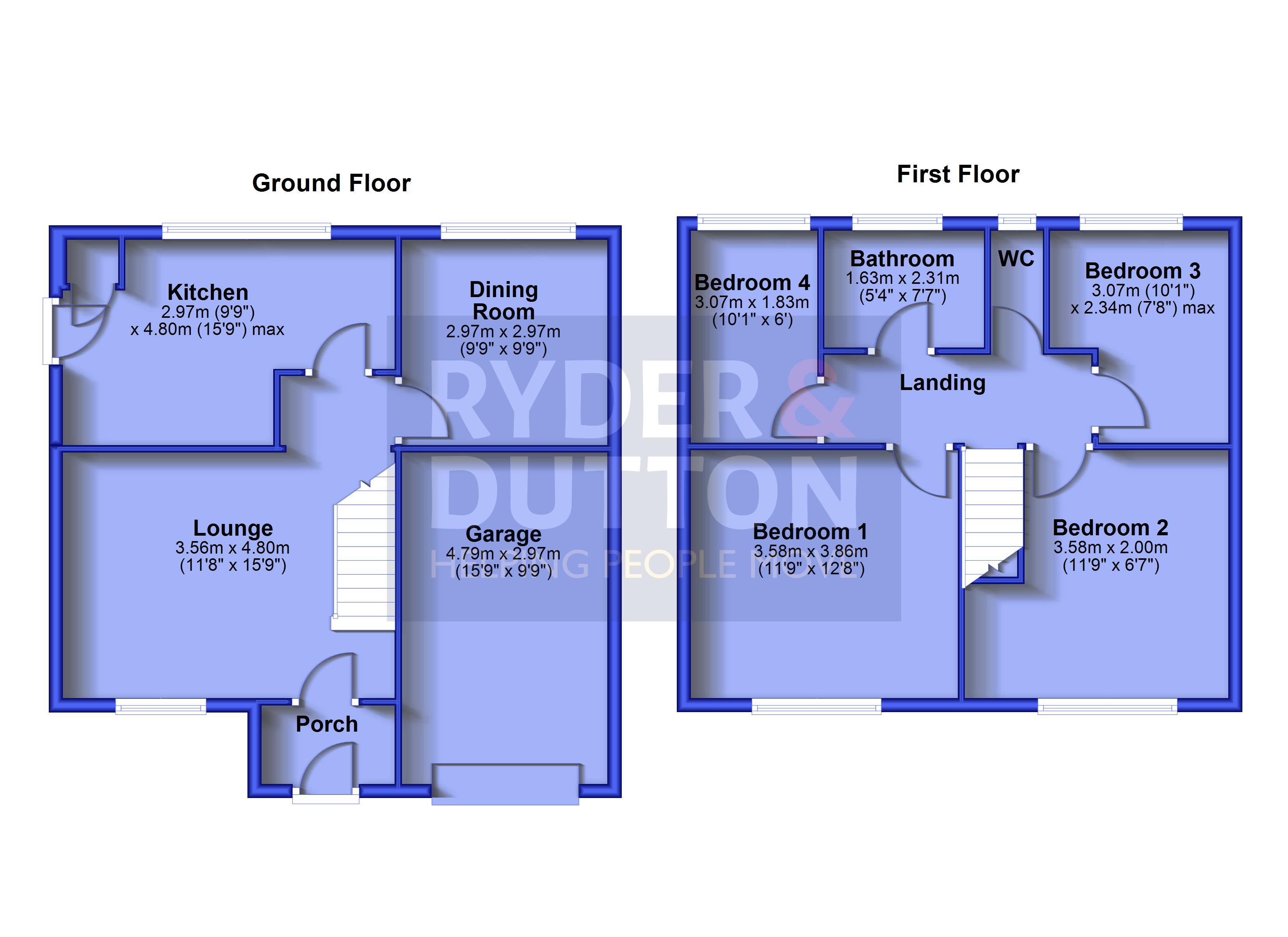 22, Spring Rise, Derbyshire floorplan