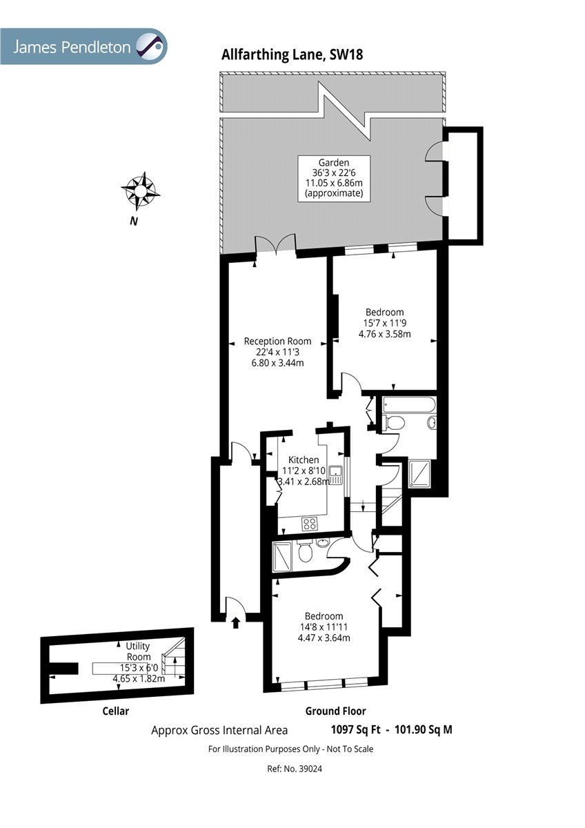 2 Bedrooms Maisonette for sale in Allfarthing Lane, Wandsworth, London SW18