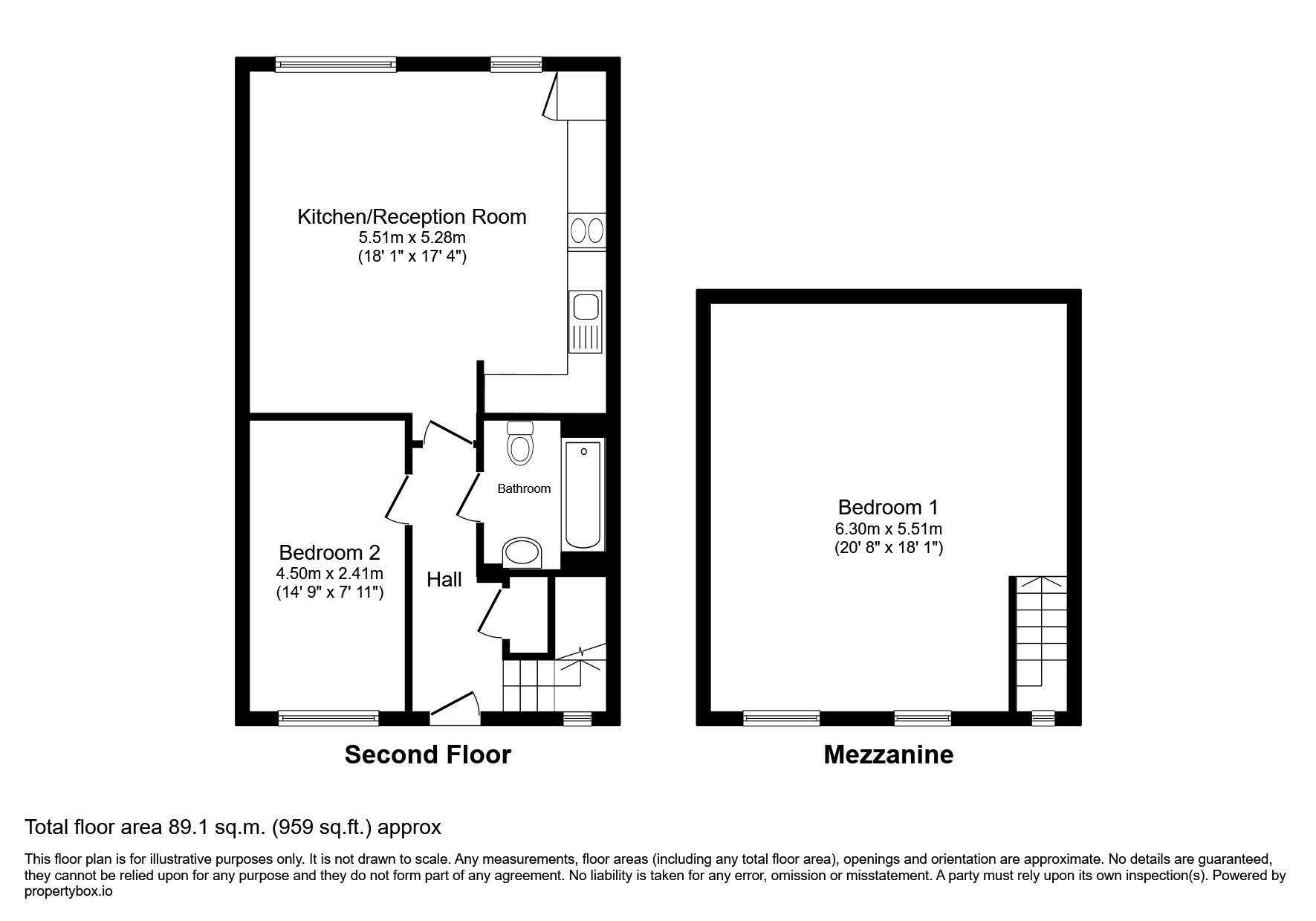 Exceptional 1000 sq ft Loft style, in Issigonis House floorplan