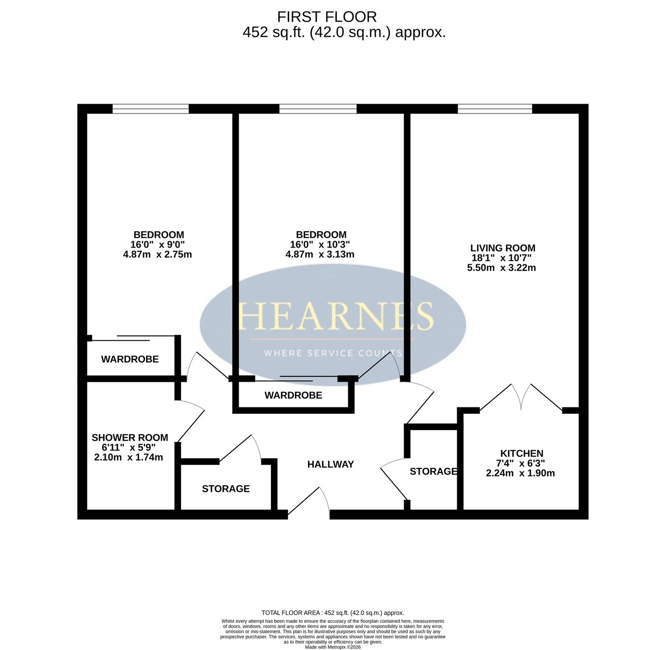 Fairhaven Court, Flat 23, 34, Sea Road, Bournemouth floorplan
