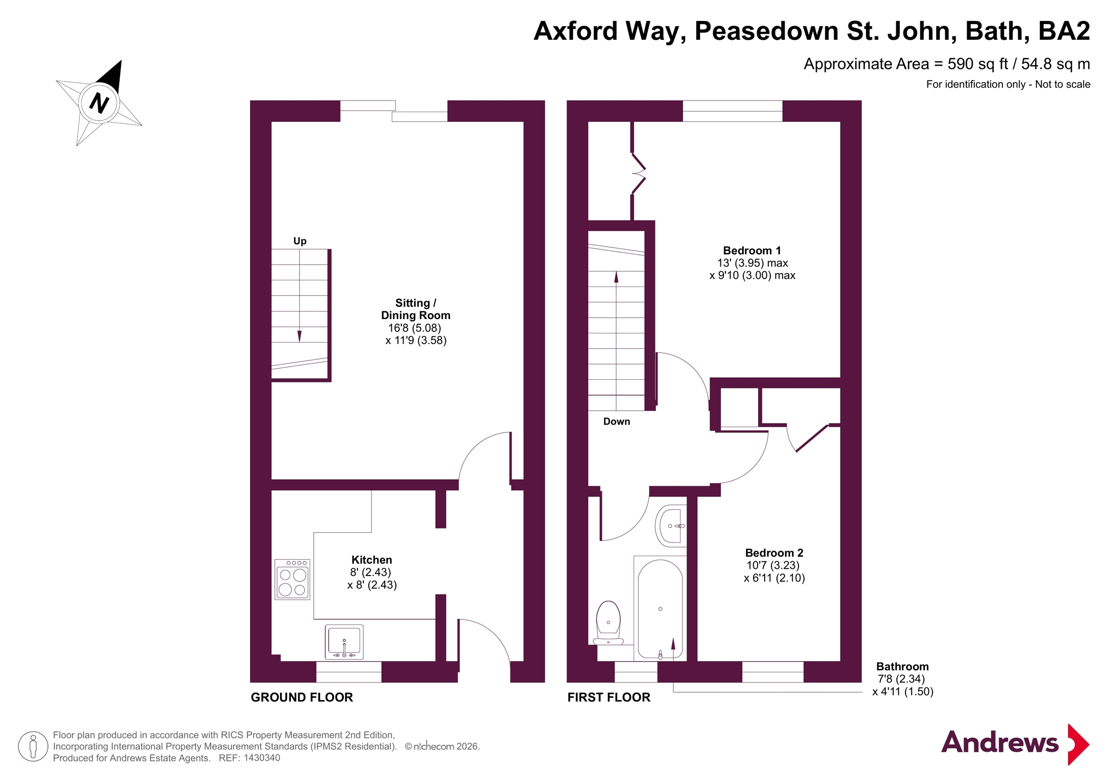 12, Axford Way, Bath floorplan
