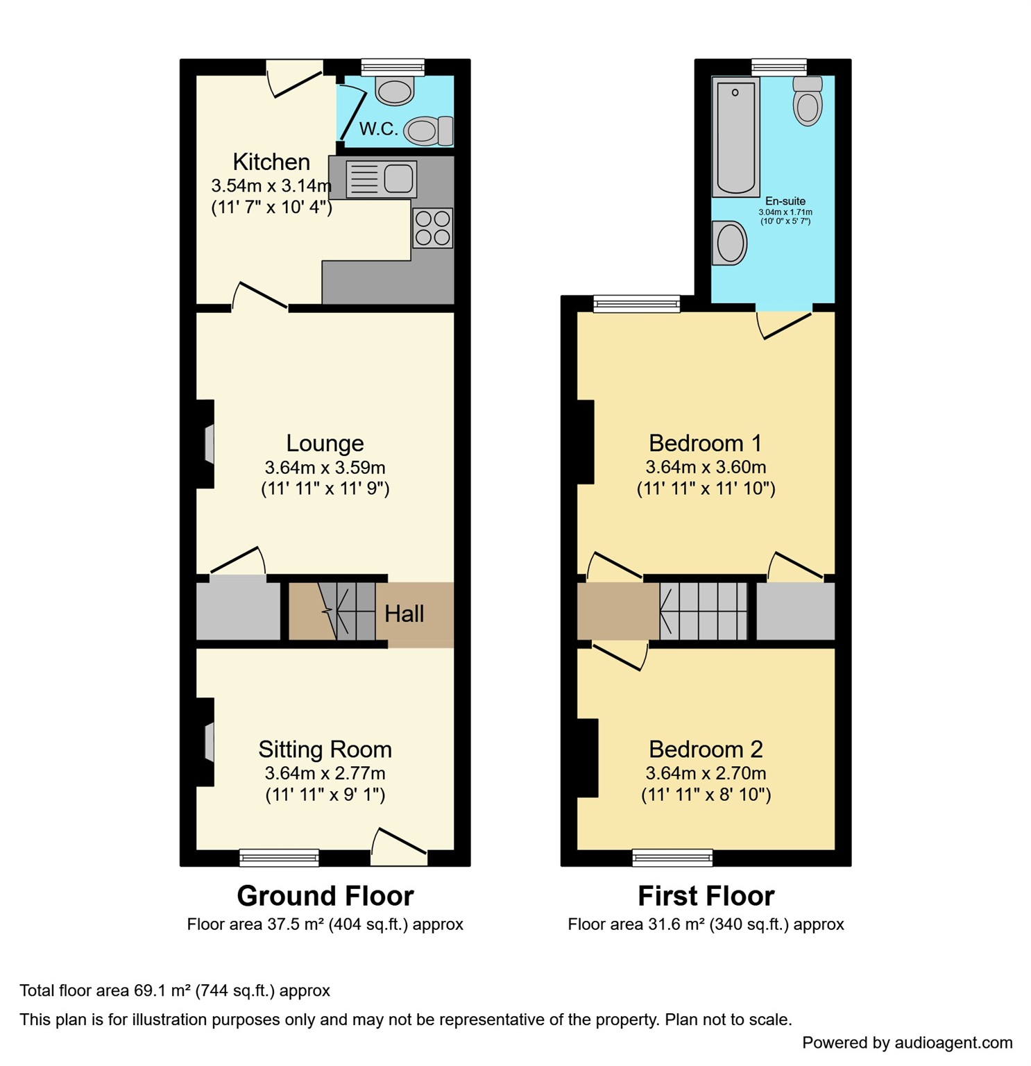 72, Lewin Street, Middlewich floorplan