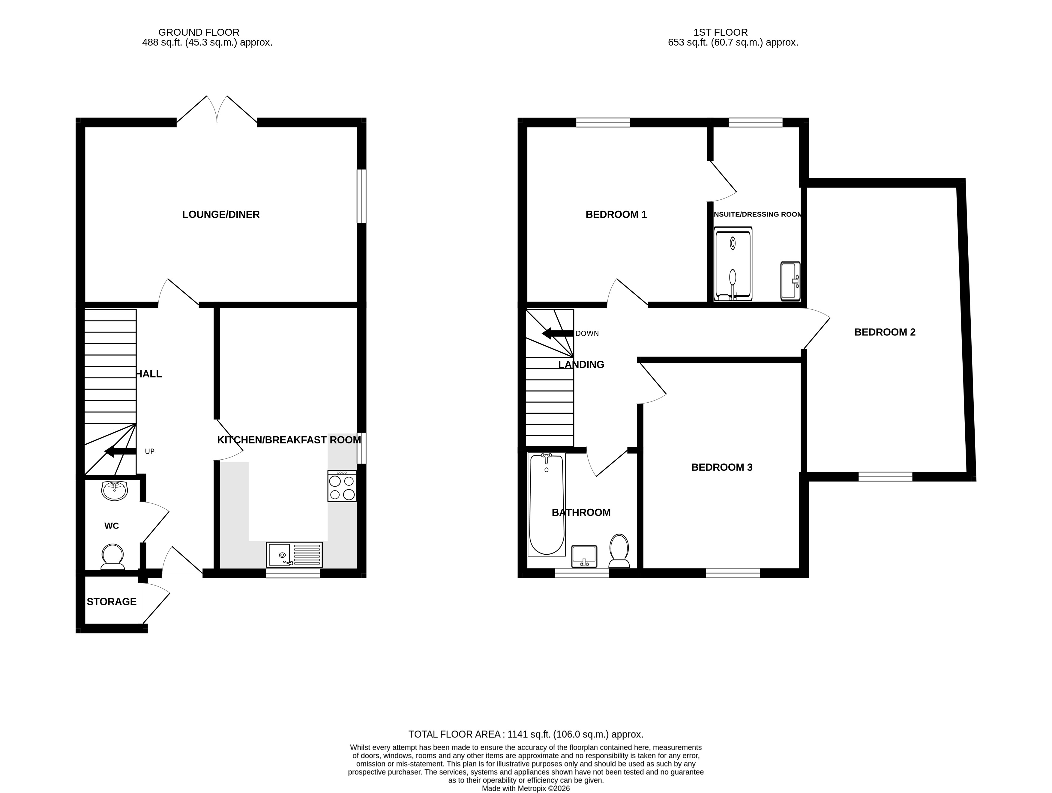 12, Meadowsweet Way, Colchester floorplan