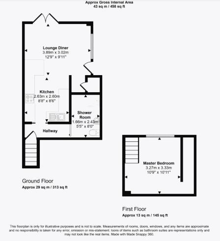 87c, Upper Bristol Road, Weston-Super-Mare floorplan