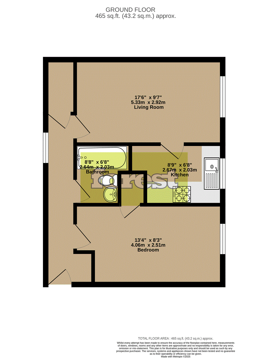 7, Dickenson Road, Hanworth floorplan