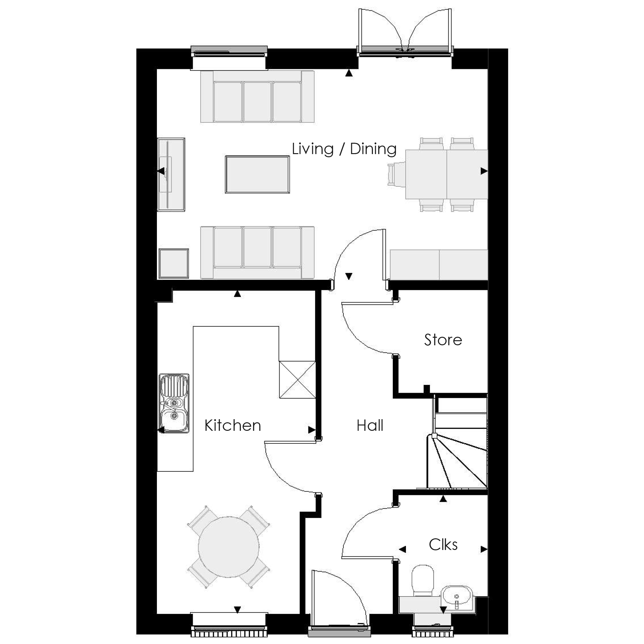 Oakfield Lane, Wilmington floorplan