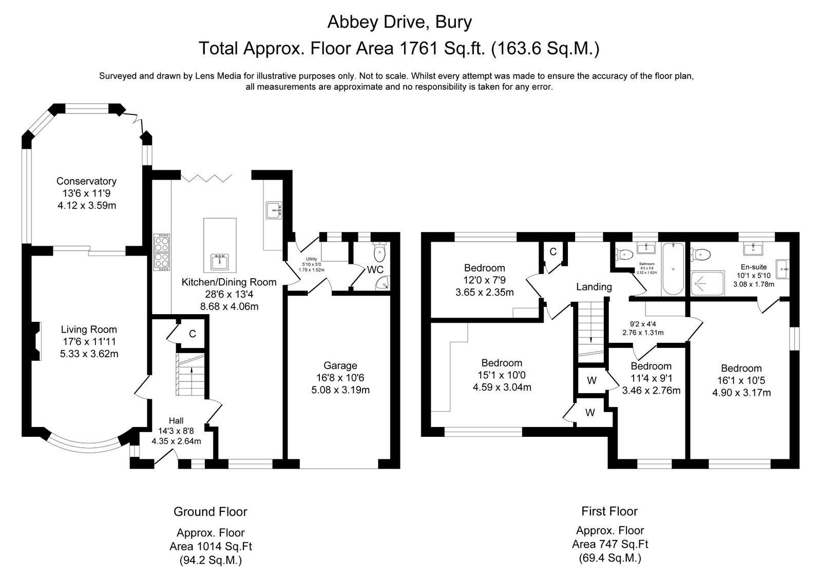 29, Abbey Drive, Bury floorplan