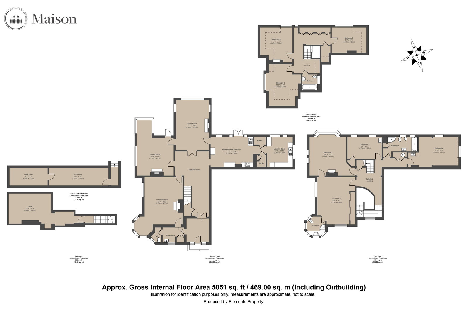 The Old Retreat House, 32 Westerham Road, Oxted floorplan