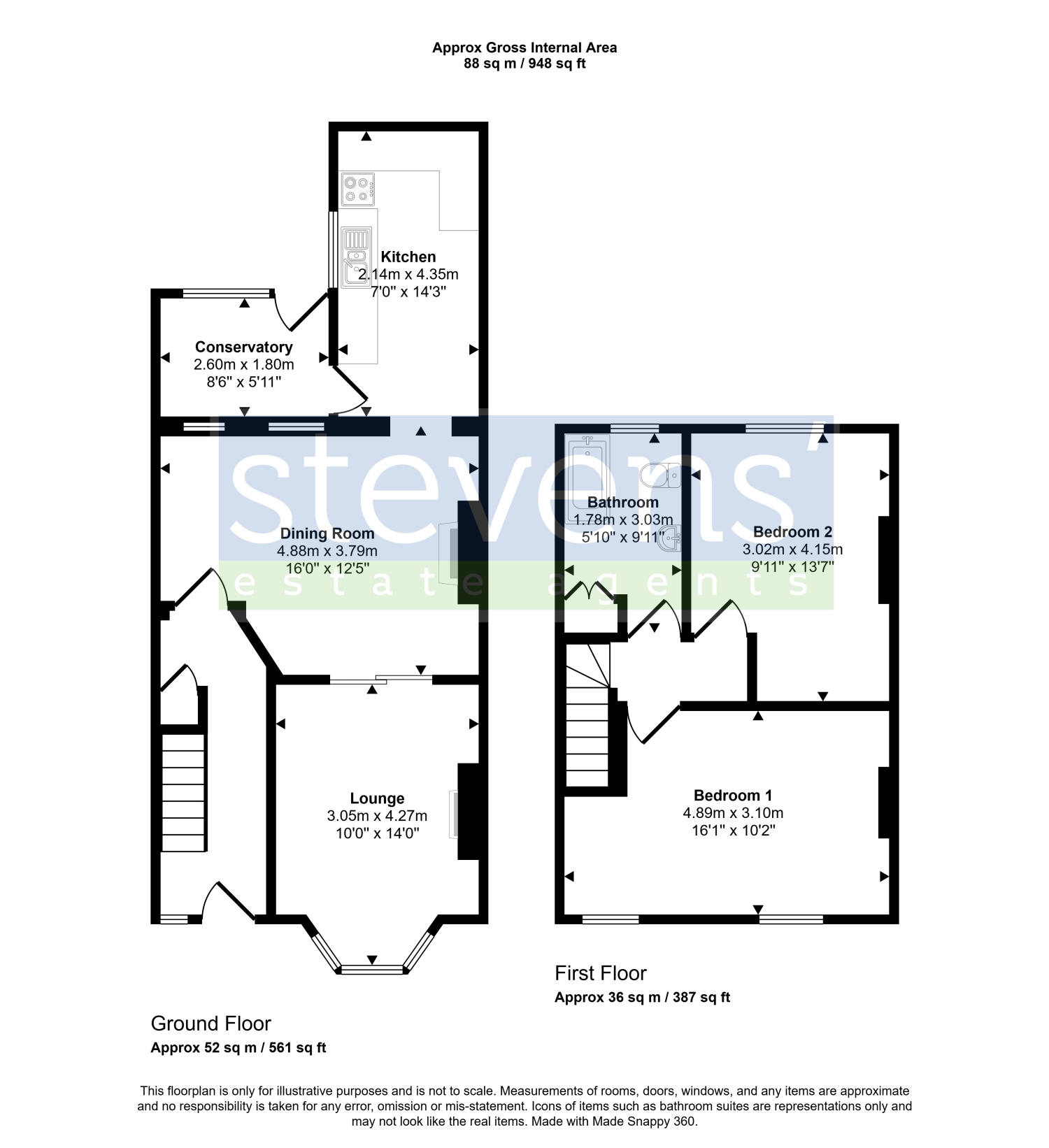 43, North Street, Okehampton floorplan