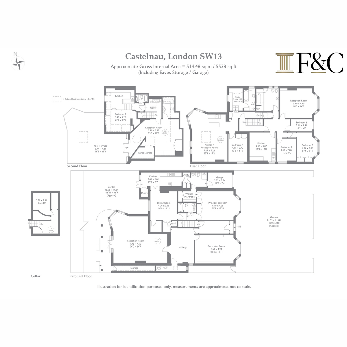65, Castelnau, London floorplan
