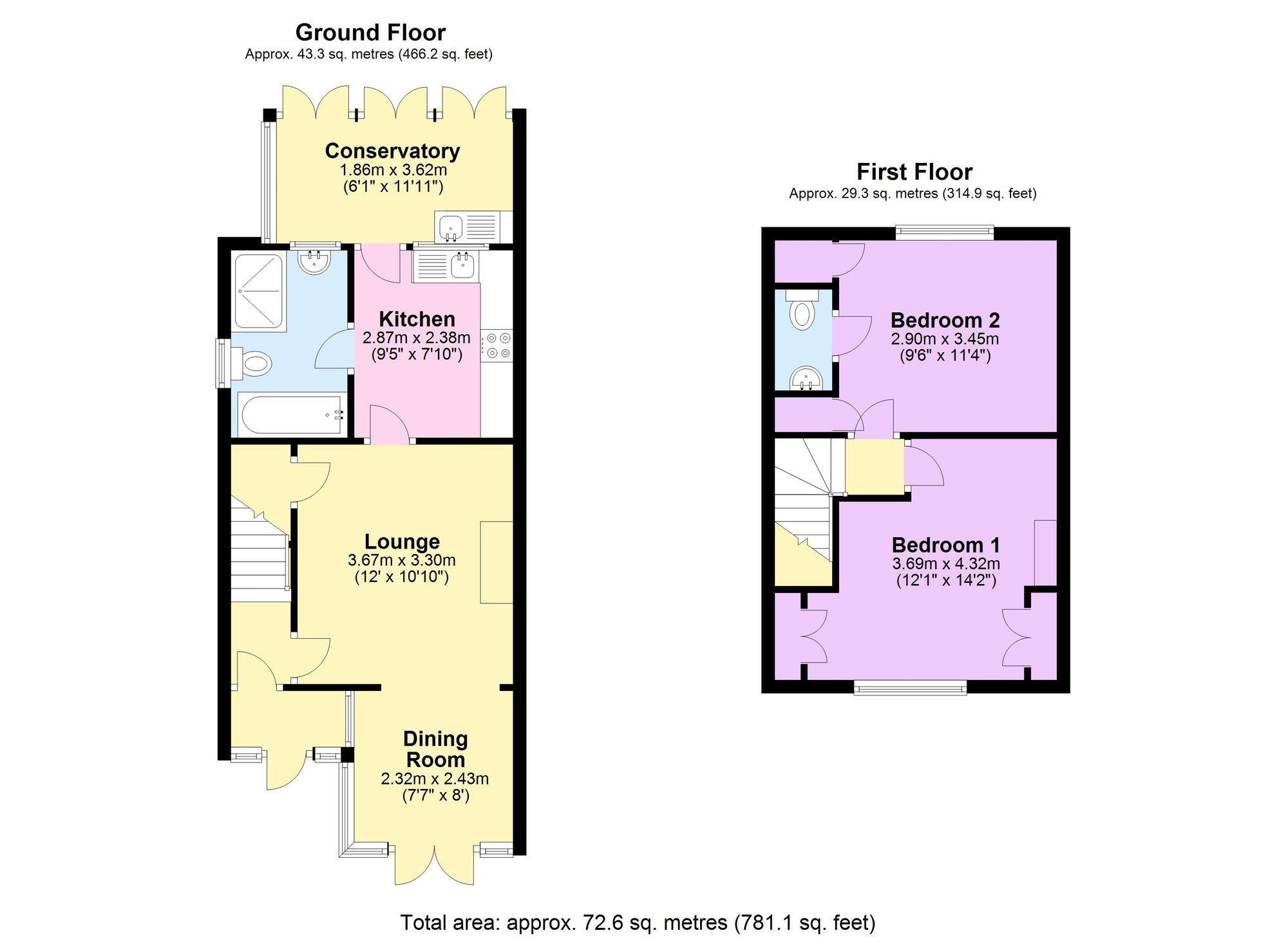 6 Kerns Terrace, Stratford-Upon-Avon floorplan