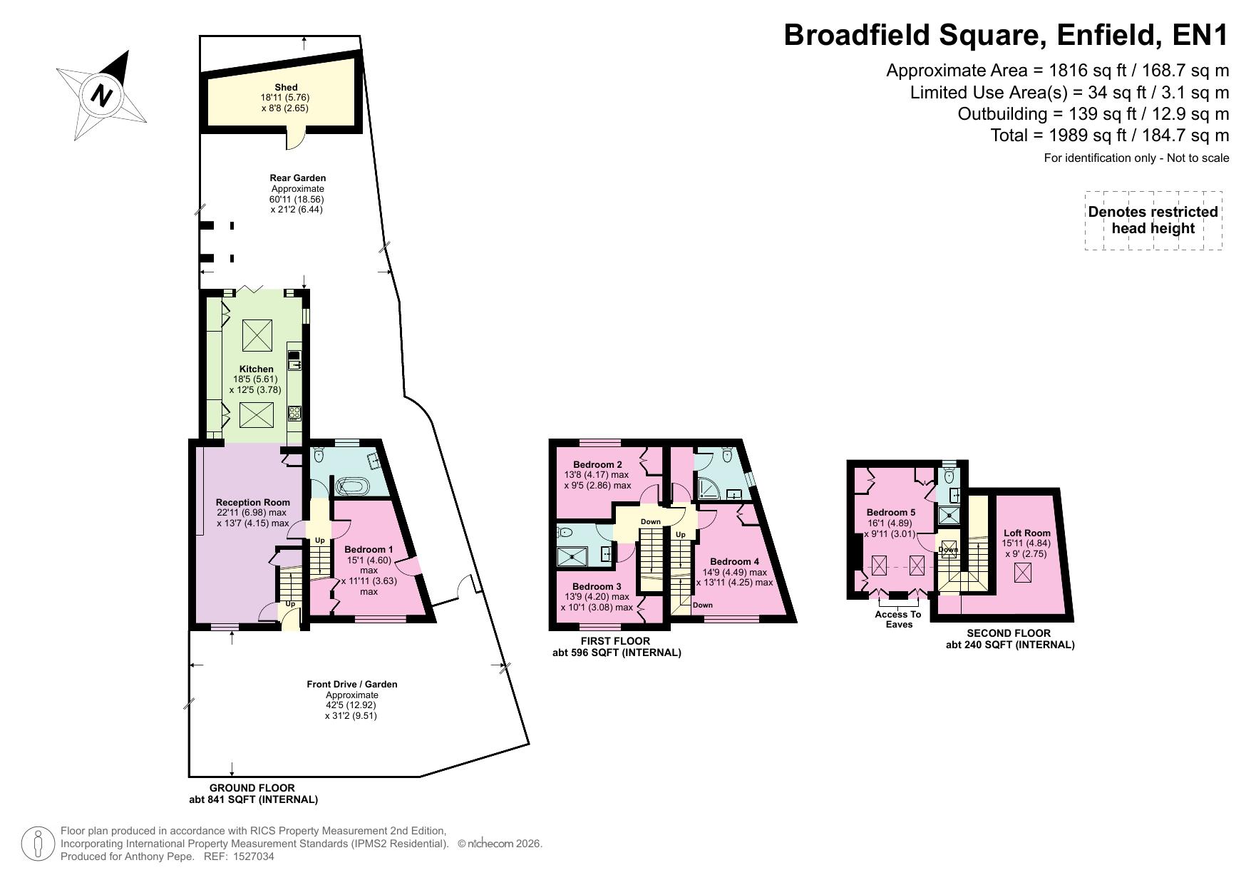 Broadfield Square, Enfield floorplan