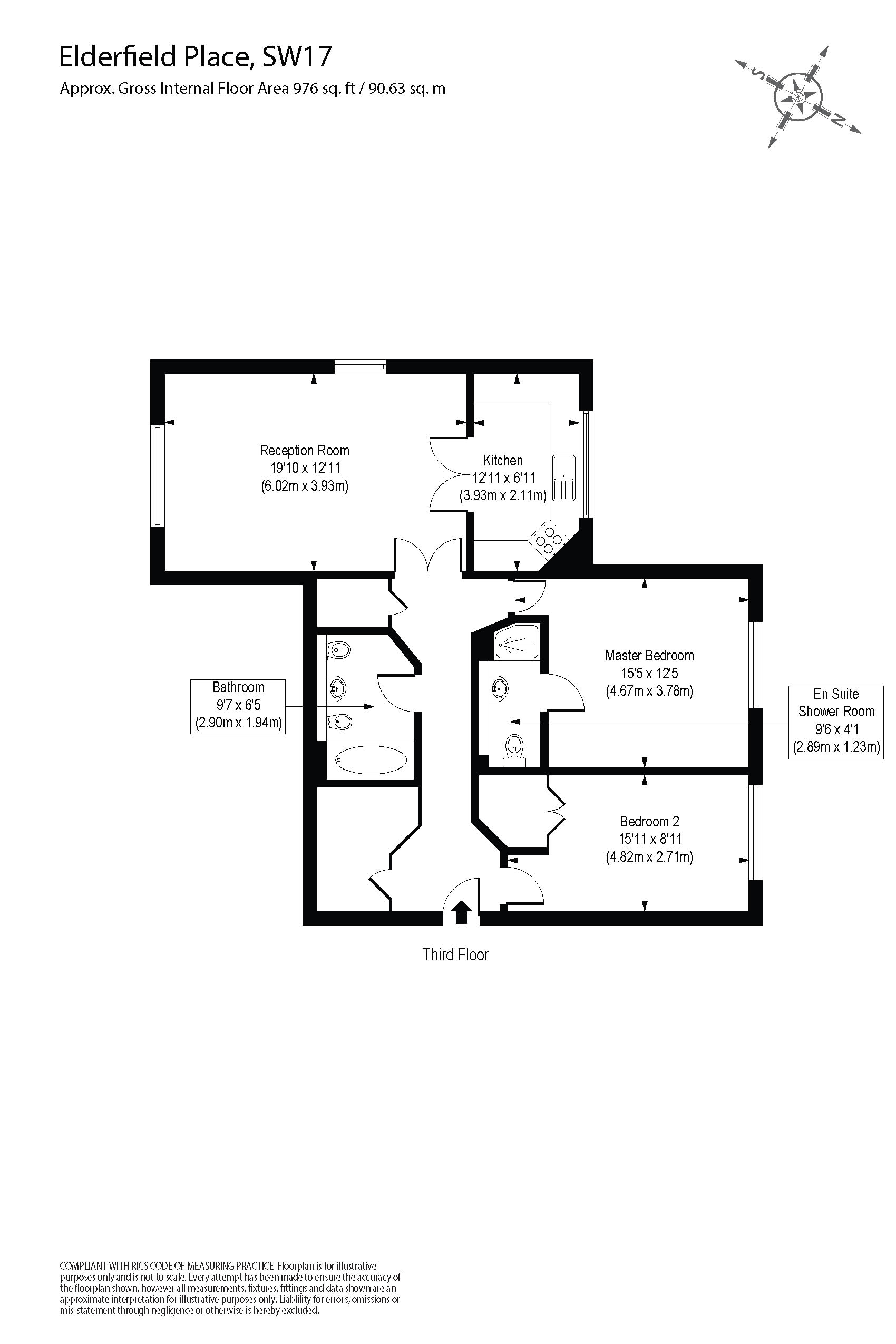 53, Elderfield Place, London floorplan
