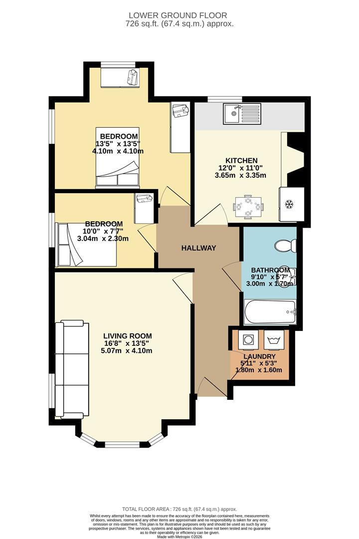 Clyde Road, Manchester floorplan