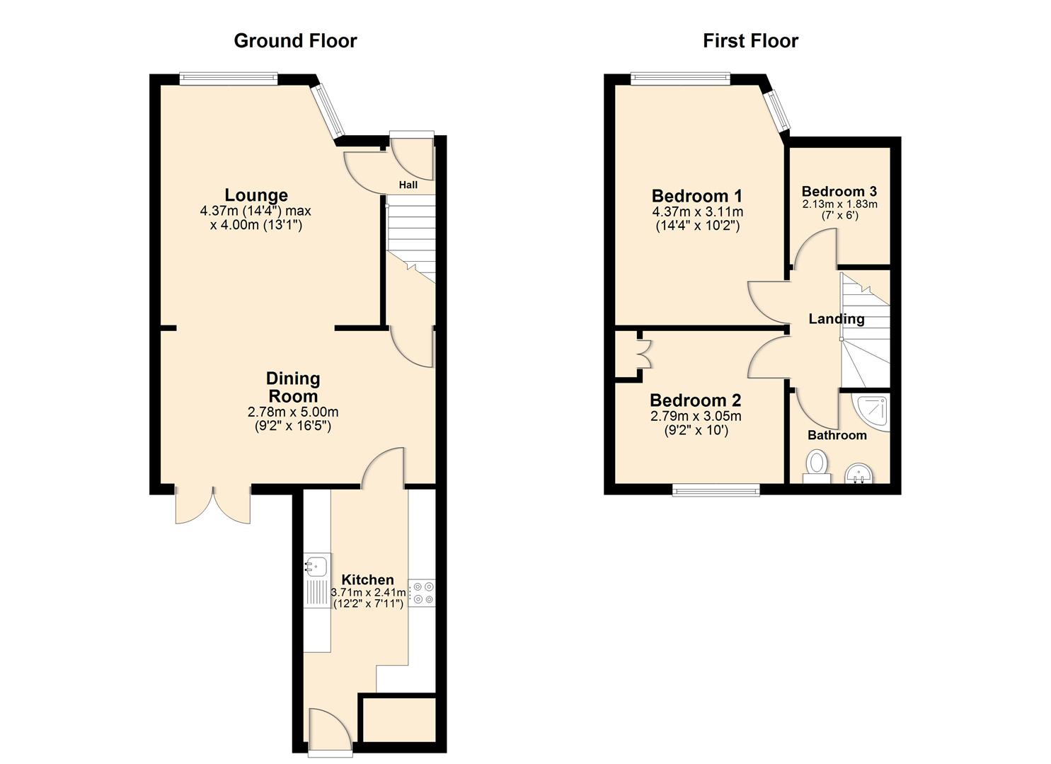 11, New Road, Hull floorplan