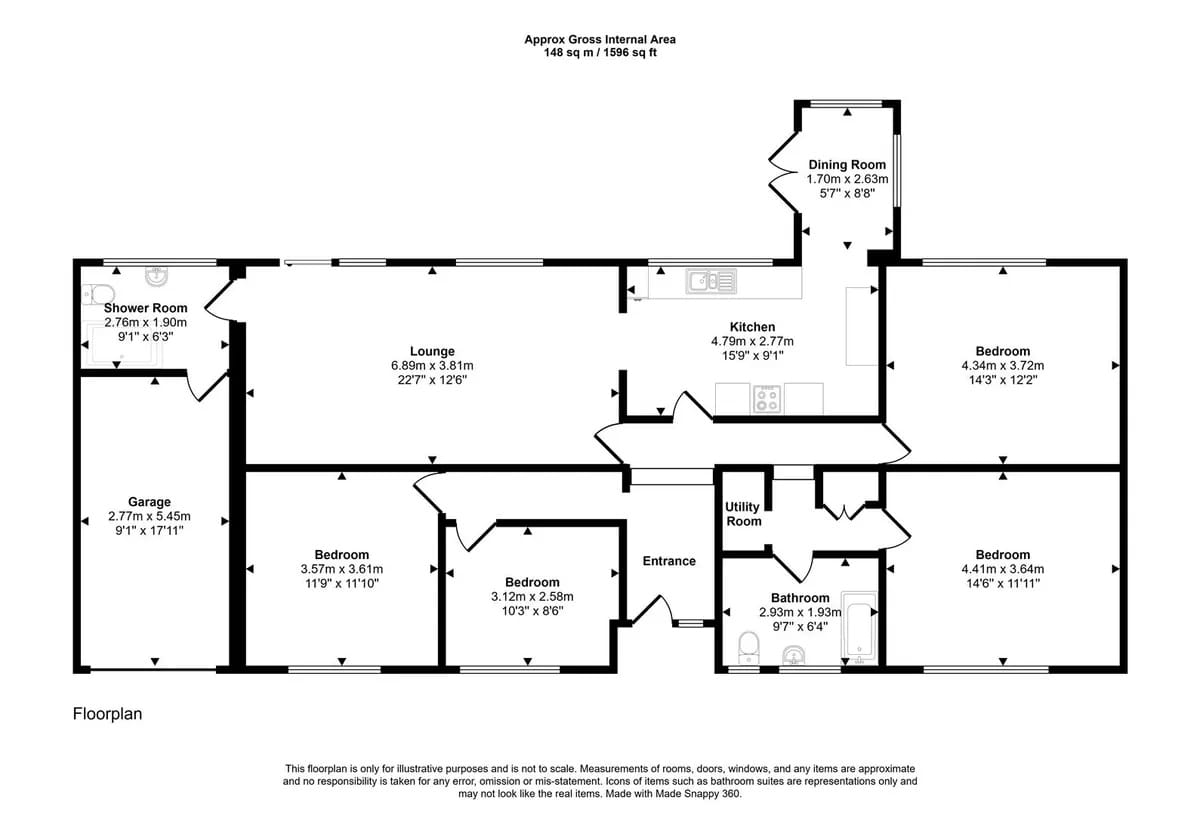 Dolafon, Bronwydd Arms, Carmarthen floorplan
