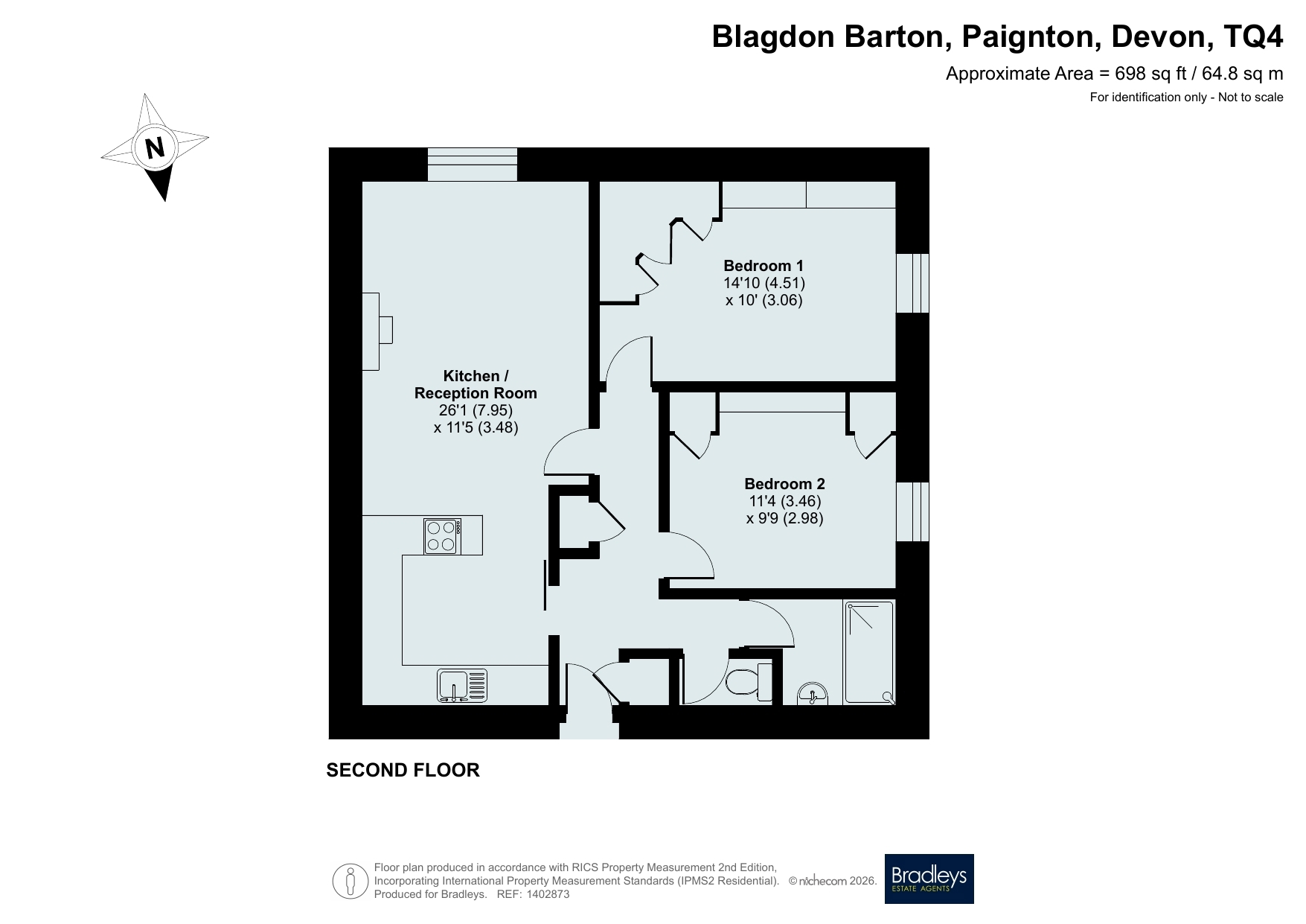 Flat 5, Blagdon Barton Farm,, Blagdon Barton, Devon floorplan