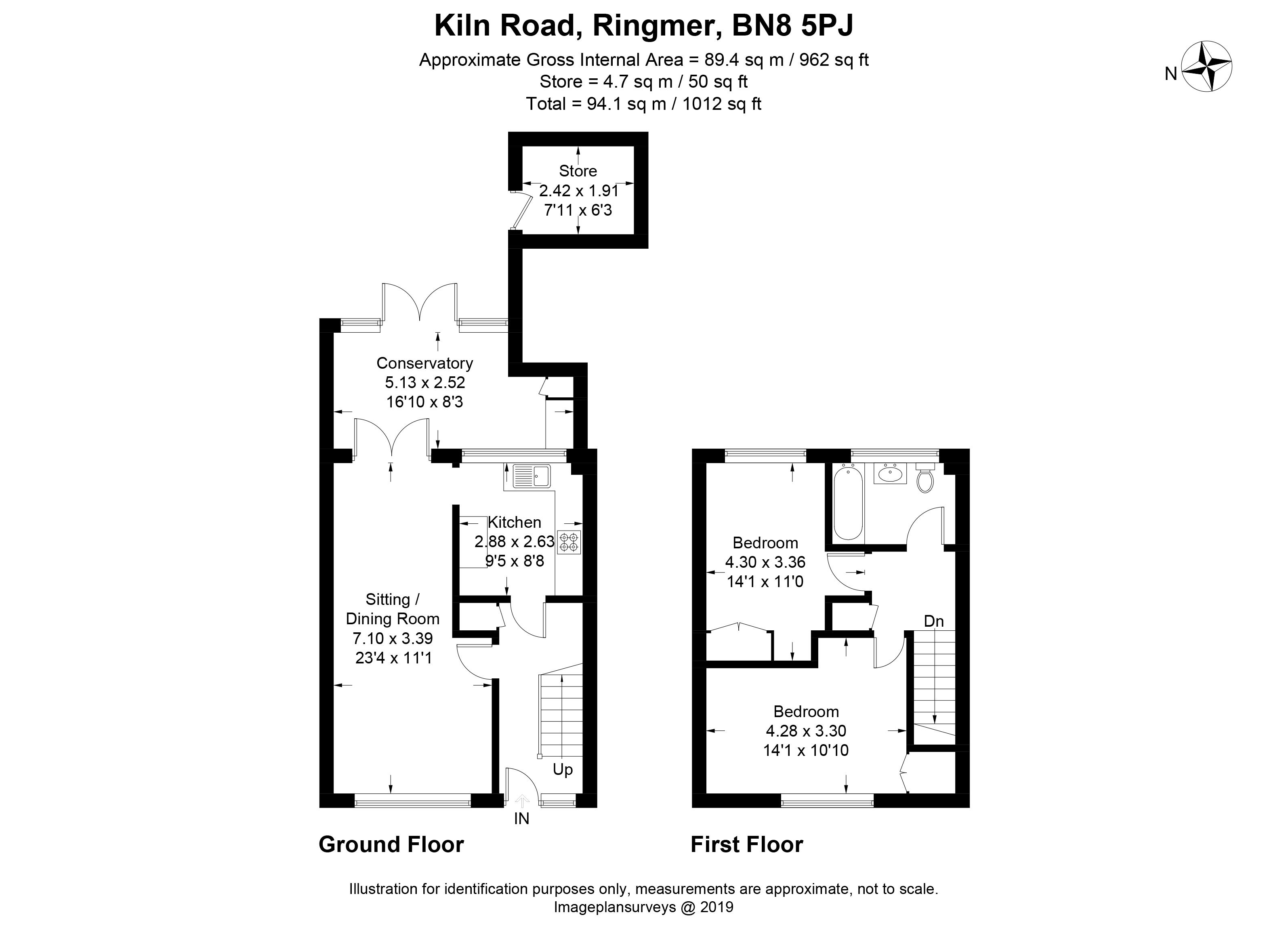 2 Bedrooms End terrace house for sale in Kiln Road, Ringmer BN8