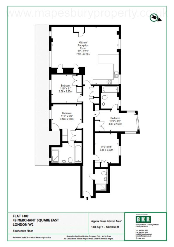 4 Bedrooms Flat to rent in Merchant Square, Harbet Road, Paddington W2