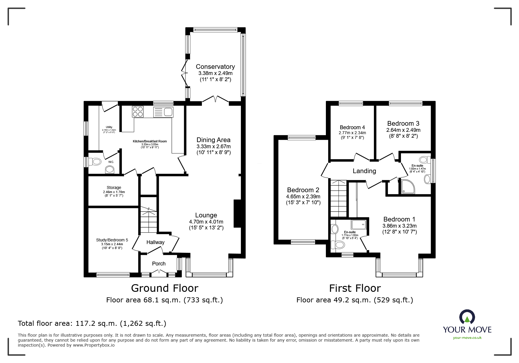 25, Tewkesbury Drive, Warwickshire floorplan