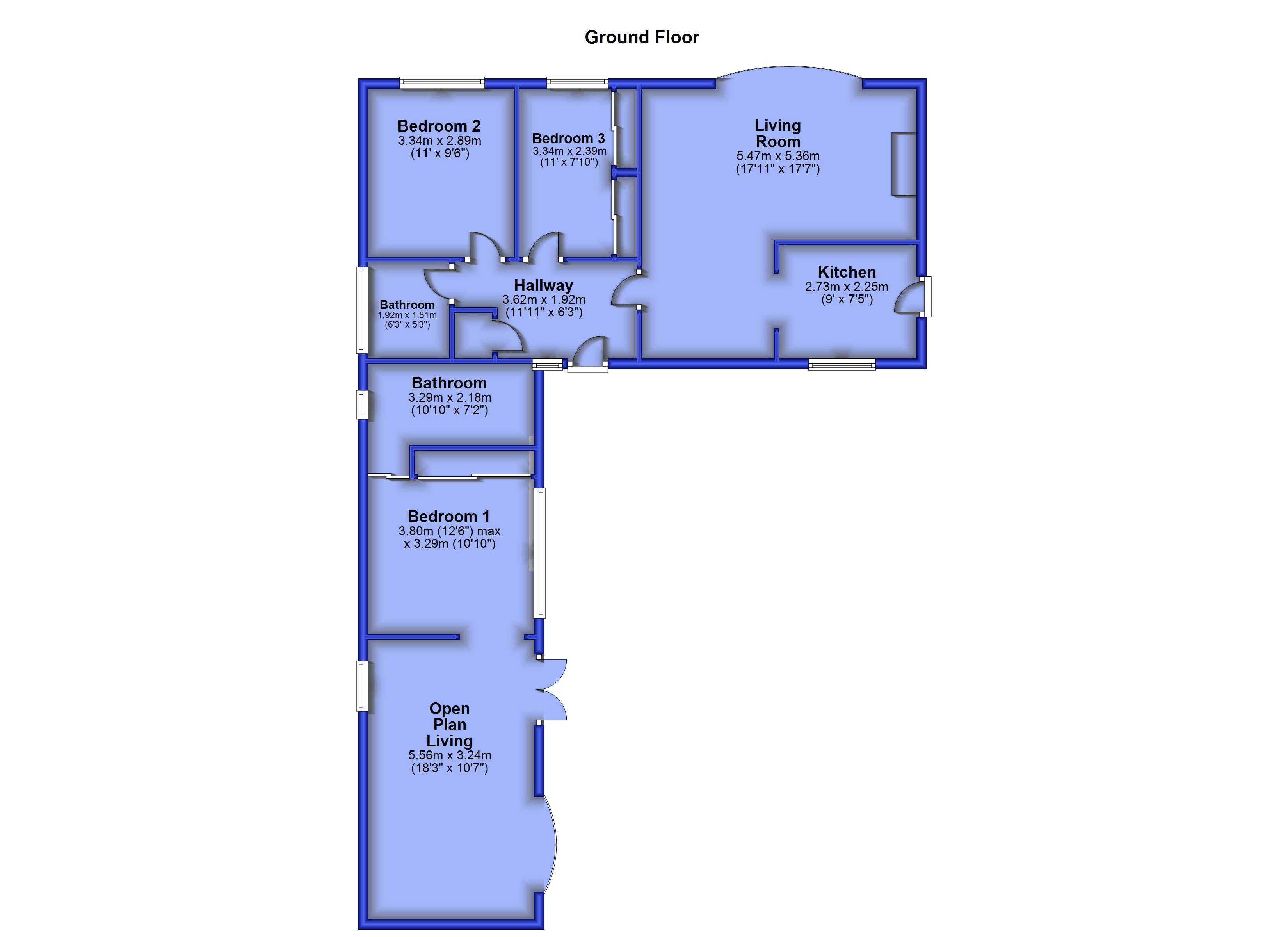 Mayfair Avenue, Sowood, Halifax, West Yorkshire HX4, 3 bedroom bungalow