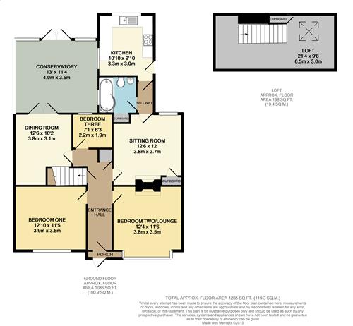 Park Avenue, WITHERNSEA floorplan