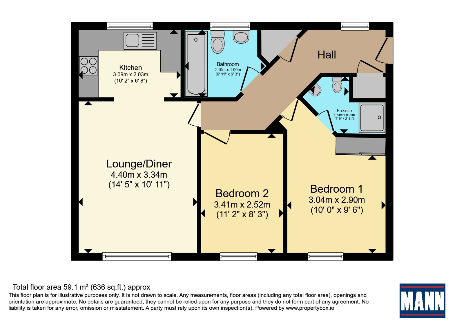 Flat 4 Trident Court,, Baker Crescent, Kent floorplan