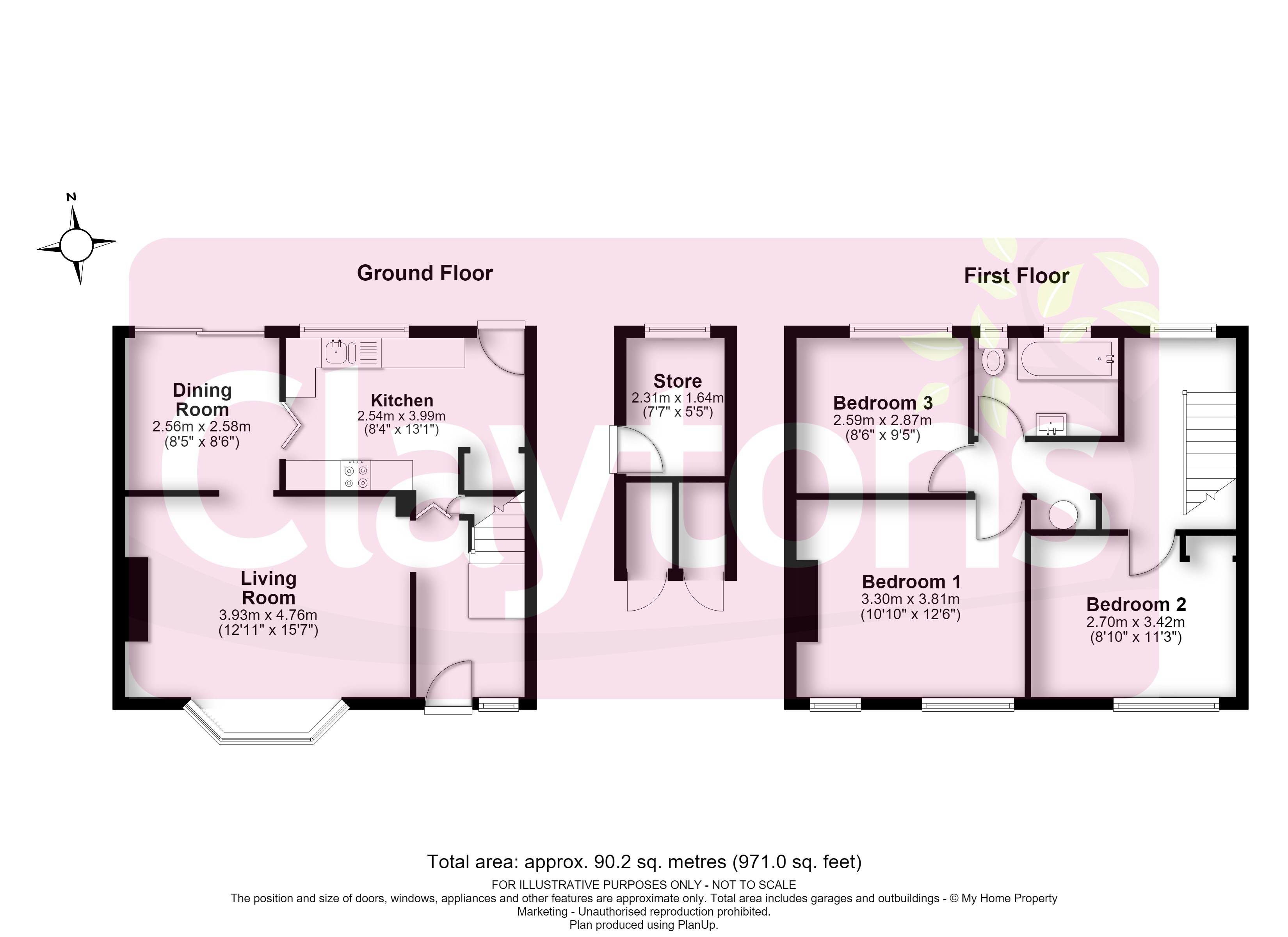 258, Leggatts Rise, Watford floorplan