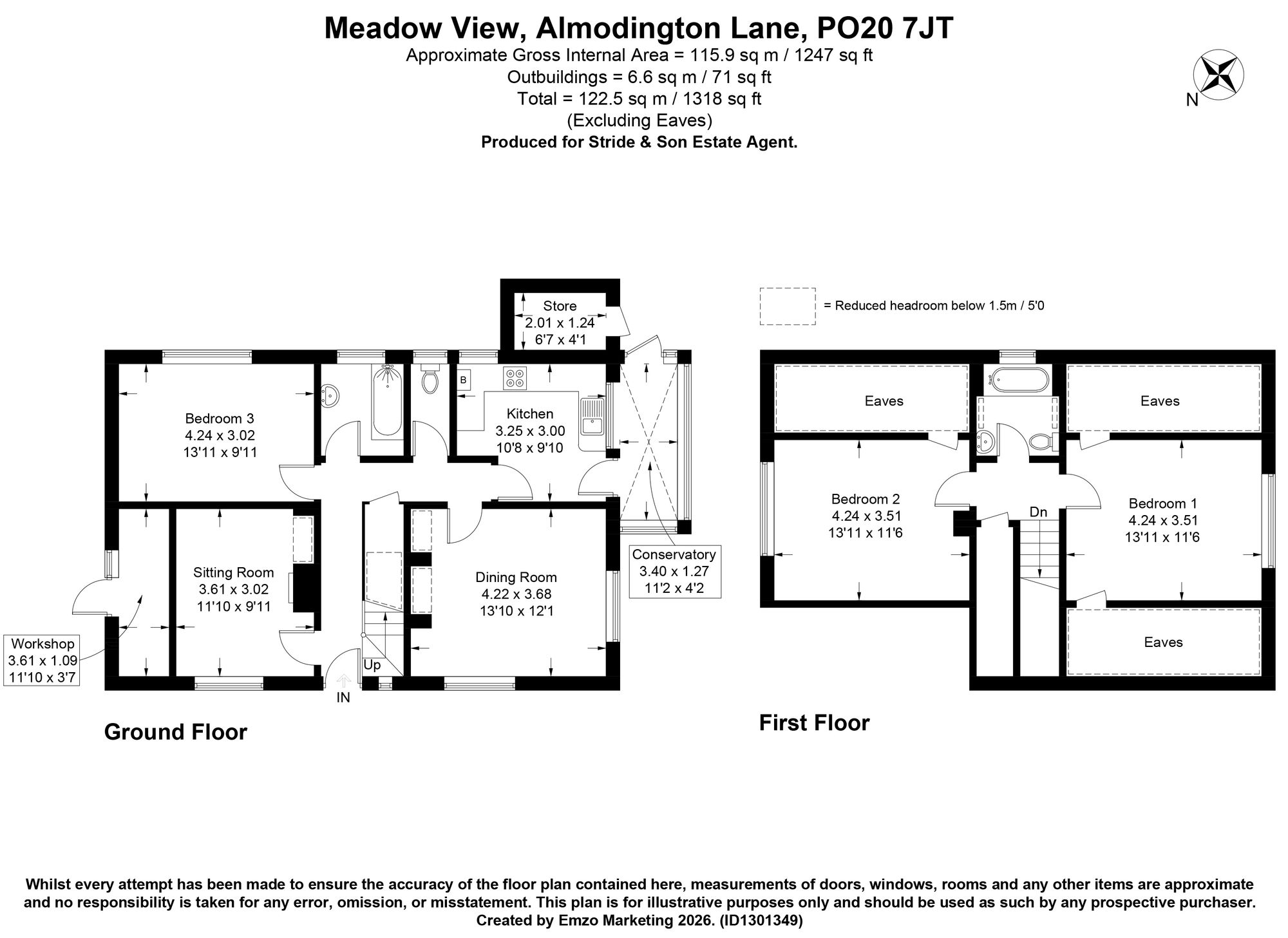 Meadow View Almodington Lane, Chichester floorplan