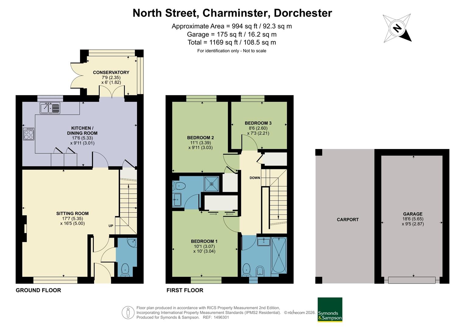 34A, North Street, Dorchester floorplan