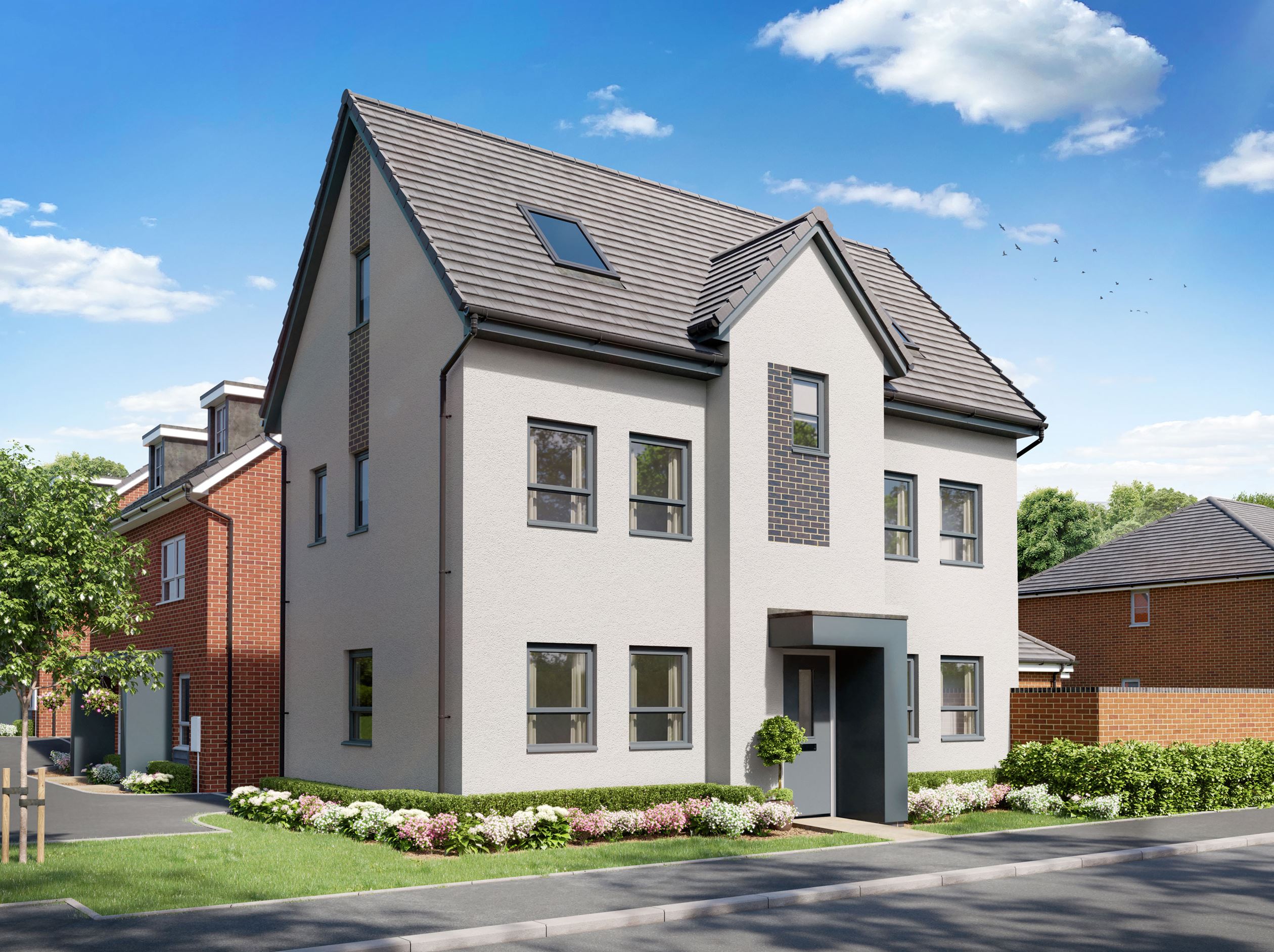 Property 1 of 10. CGI Exterior View Of Our Hesketh 4 Bed Home
