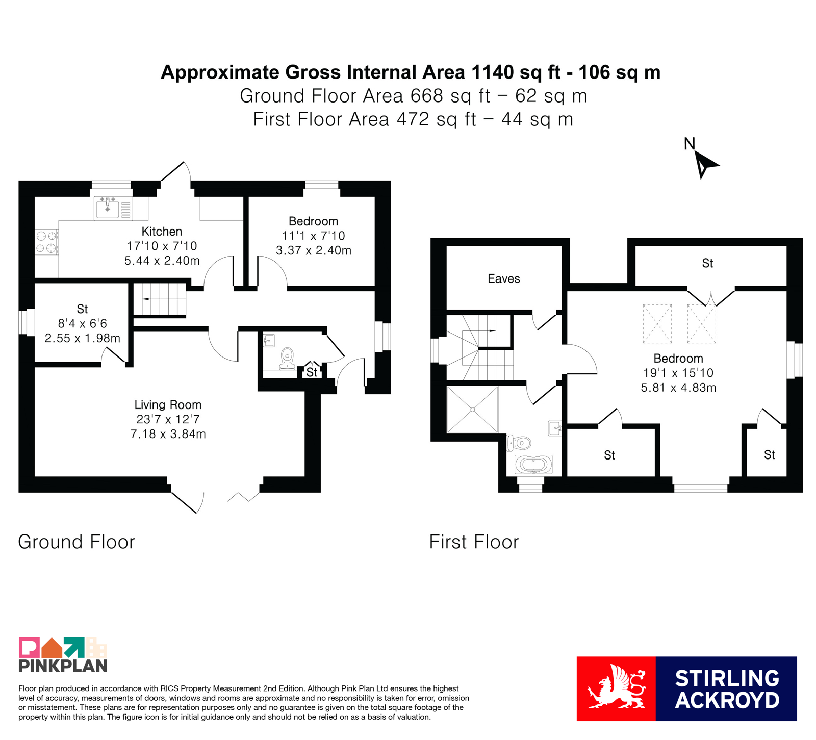 2B, Glebe Road, Surrey floorplan