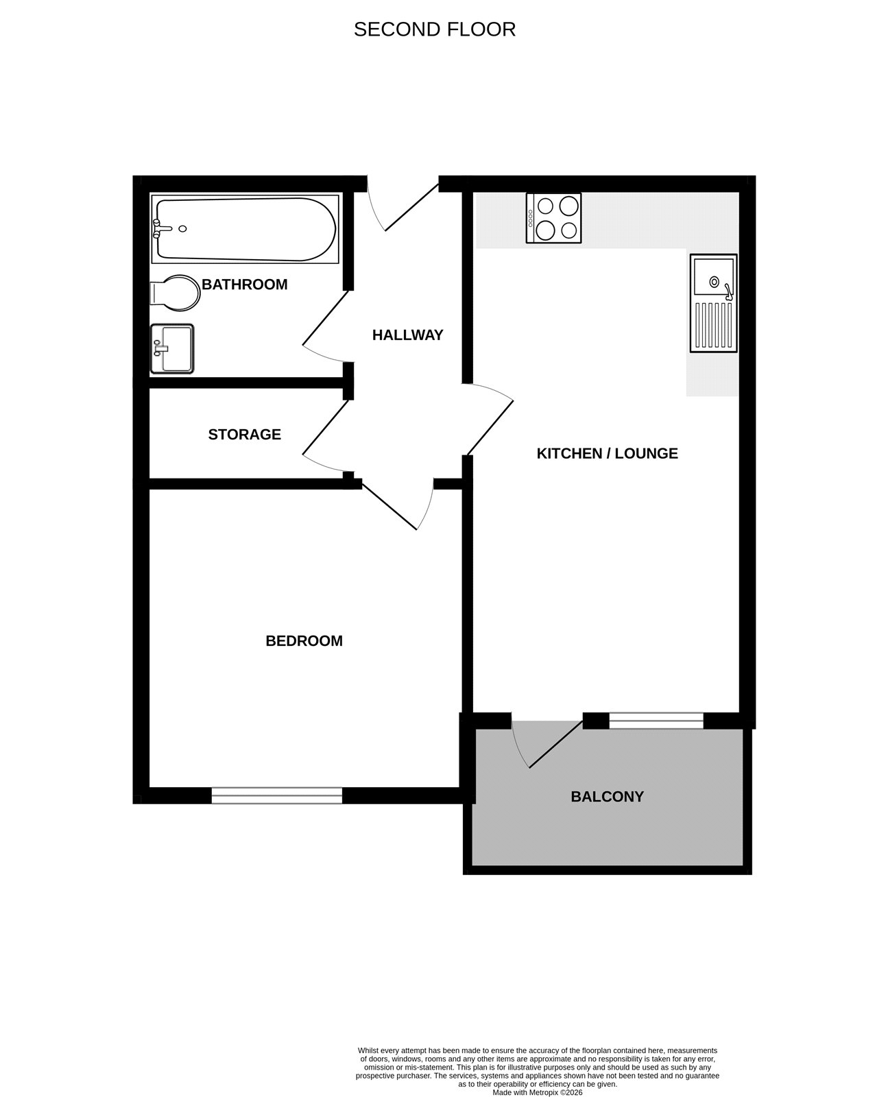 36, Hillside Place, 117, Farnborough Road, Hampshire floorplan