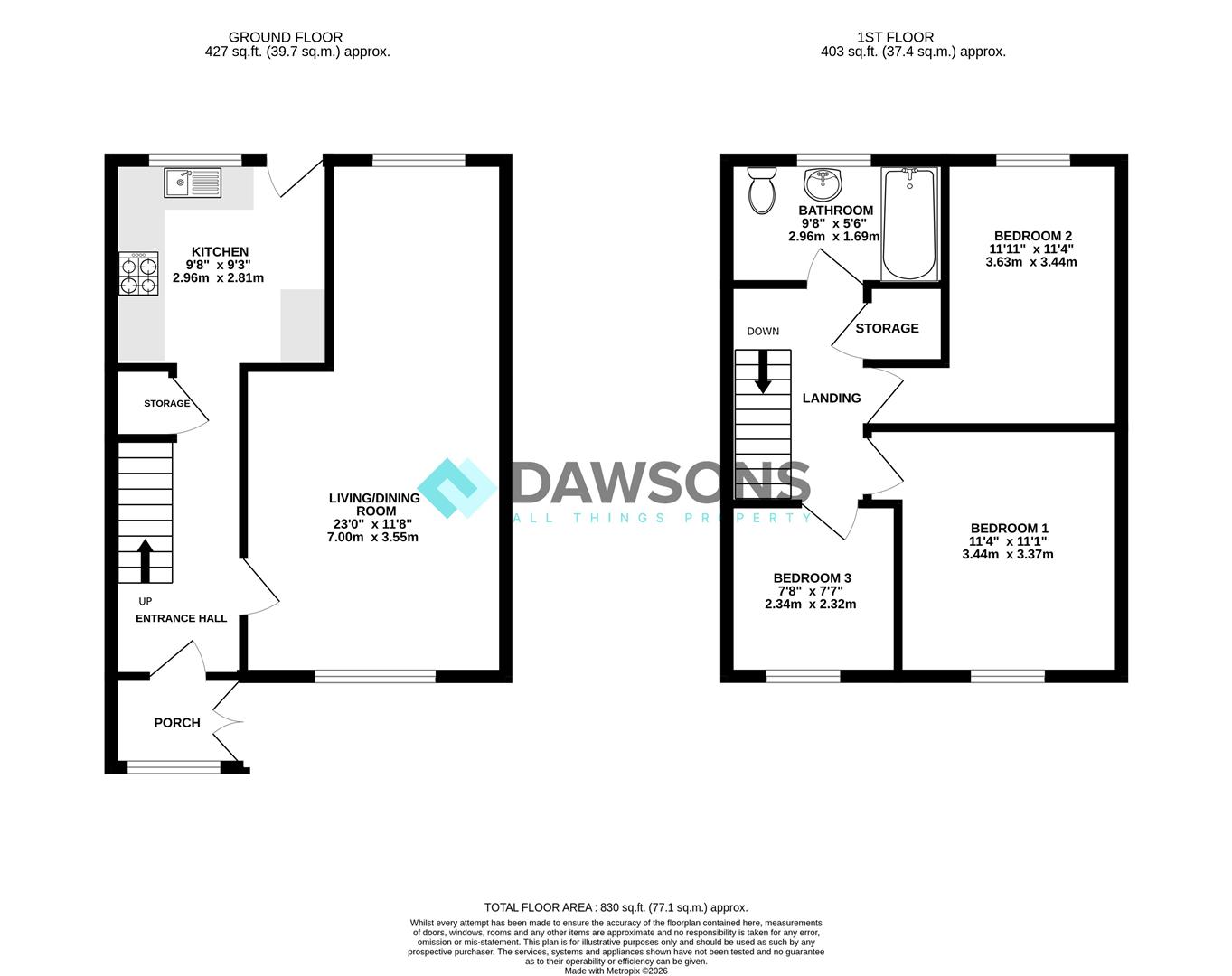 1, Chiltern Close, Swansea floorplan