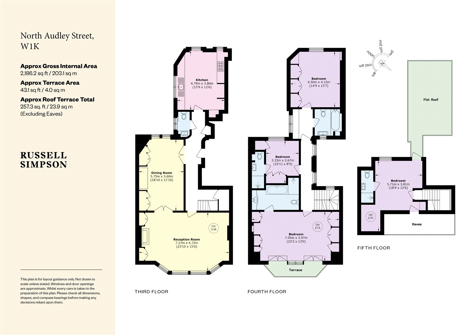 3, 25, North Audley Street, London floorplan