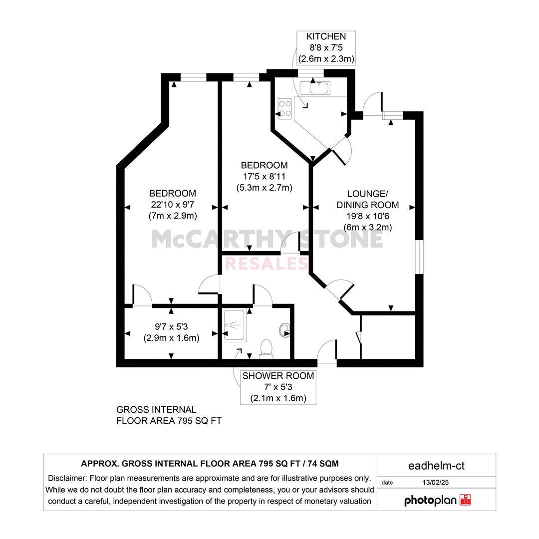 4 Eadhelm Court, Penlee Close, Edenbridge floorplan