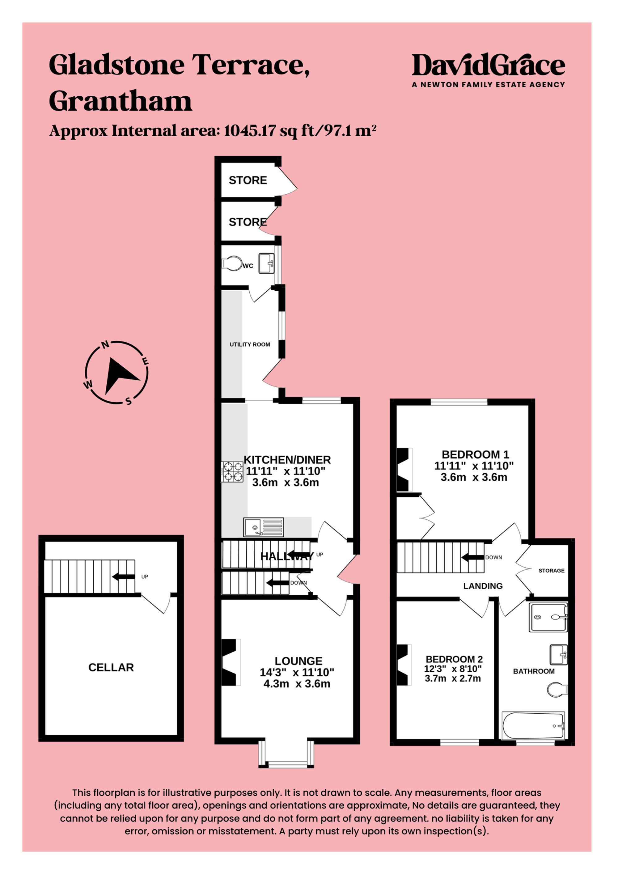 9 Gladstone Terrace, Grantham floorplan