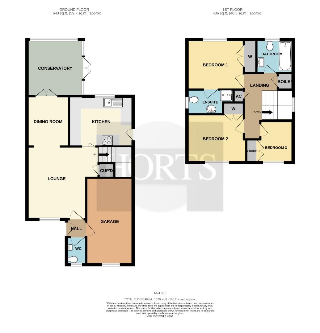 Beddoes Close, Northampton floorplan