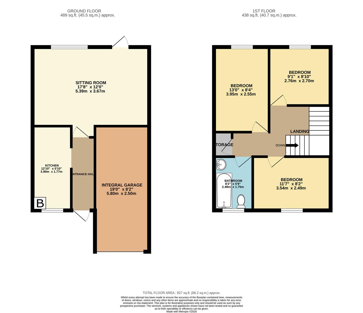4, Anson Close, Norwich floorplan