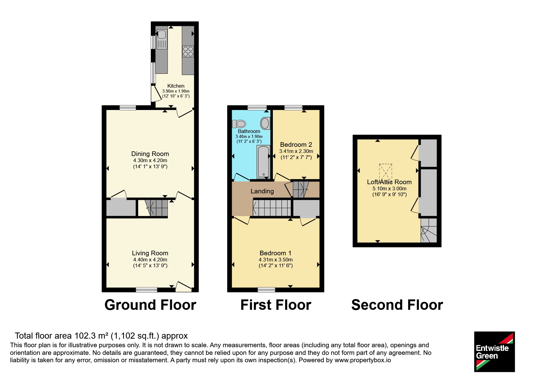 119, Burnley Road, Lancashire floorplan