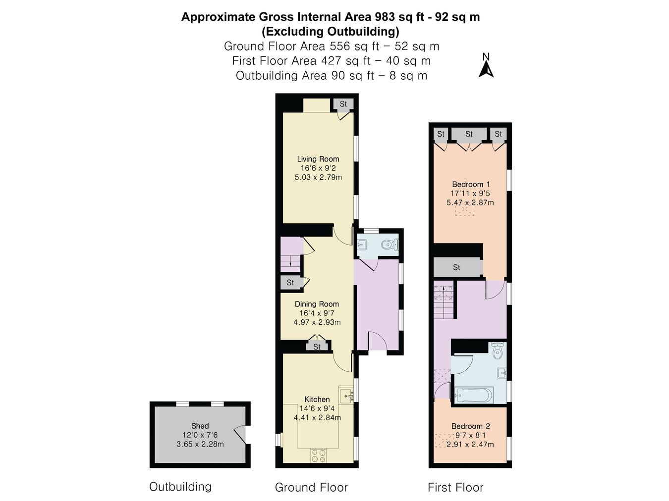 Folly Row, 18, Point Road, Avening floorplan