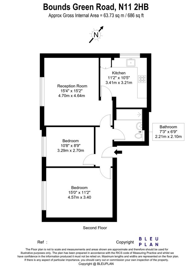 Bounds Green Road, Haringay floorplan