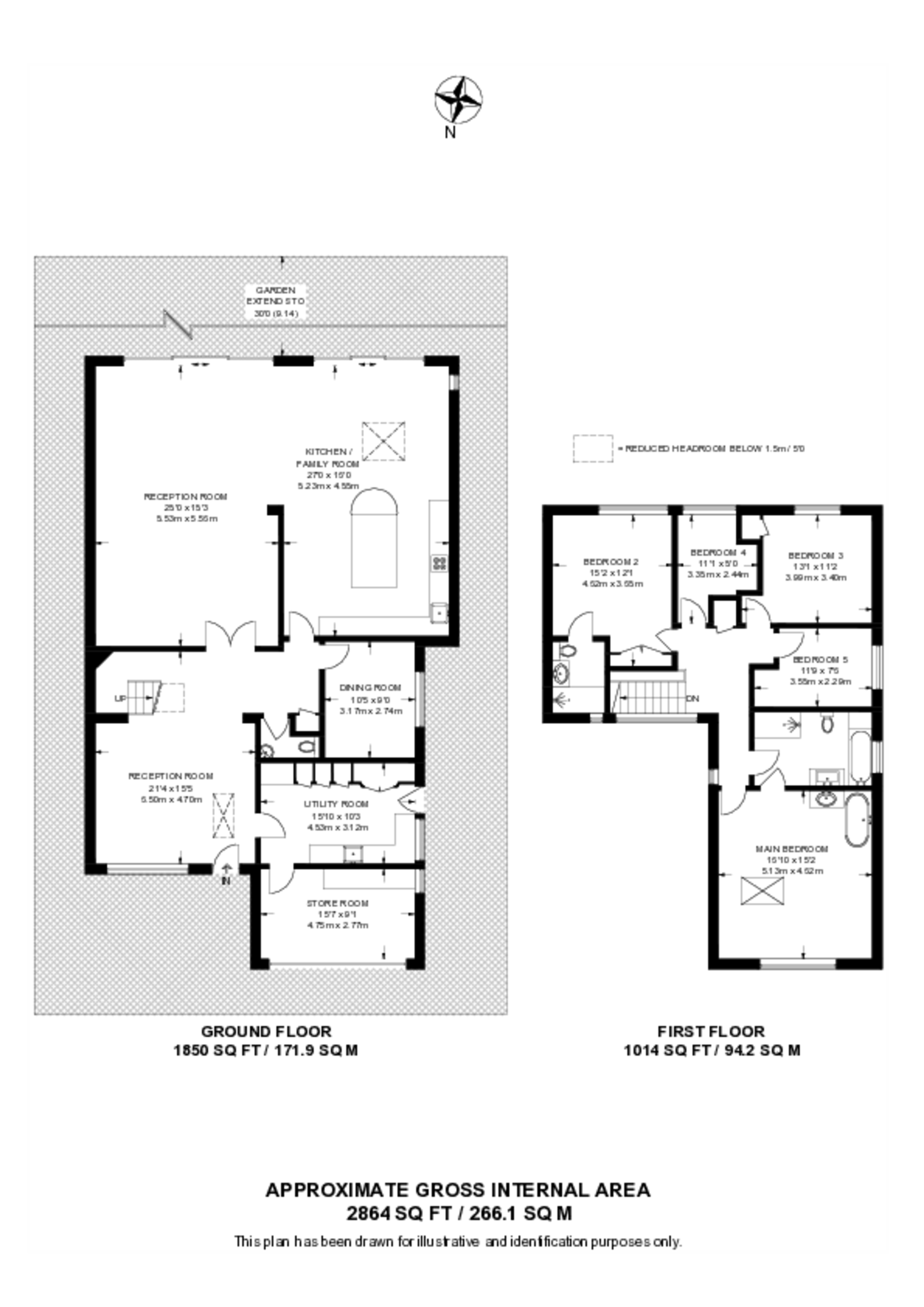 Cleveland Gardens, Worcester Park floorplan